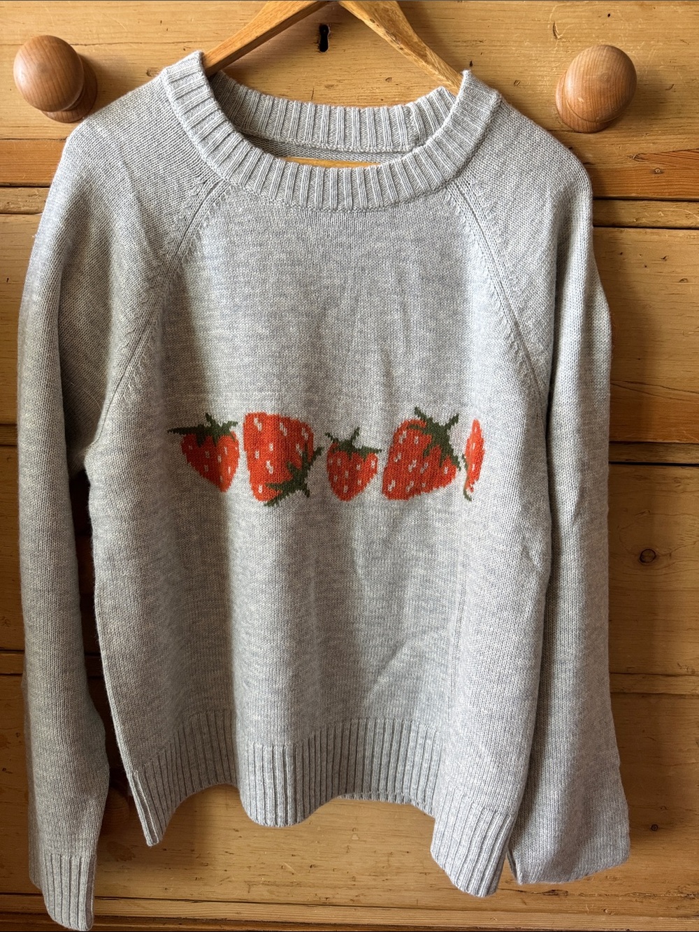 Toad & Co Women's Cream Strawberry Knit Sweater - Wool Blend - Picture 2 of 8